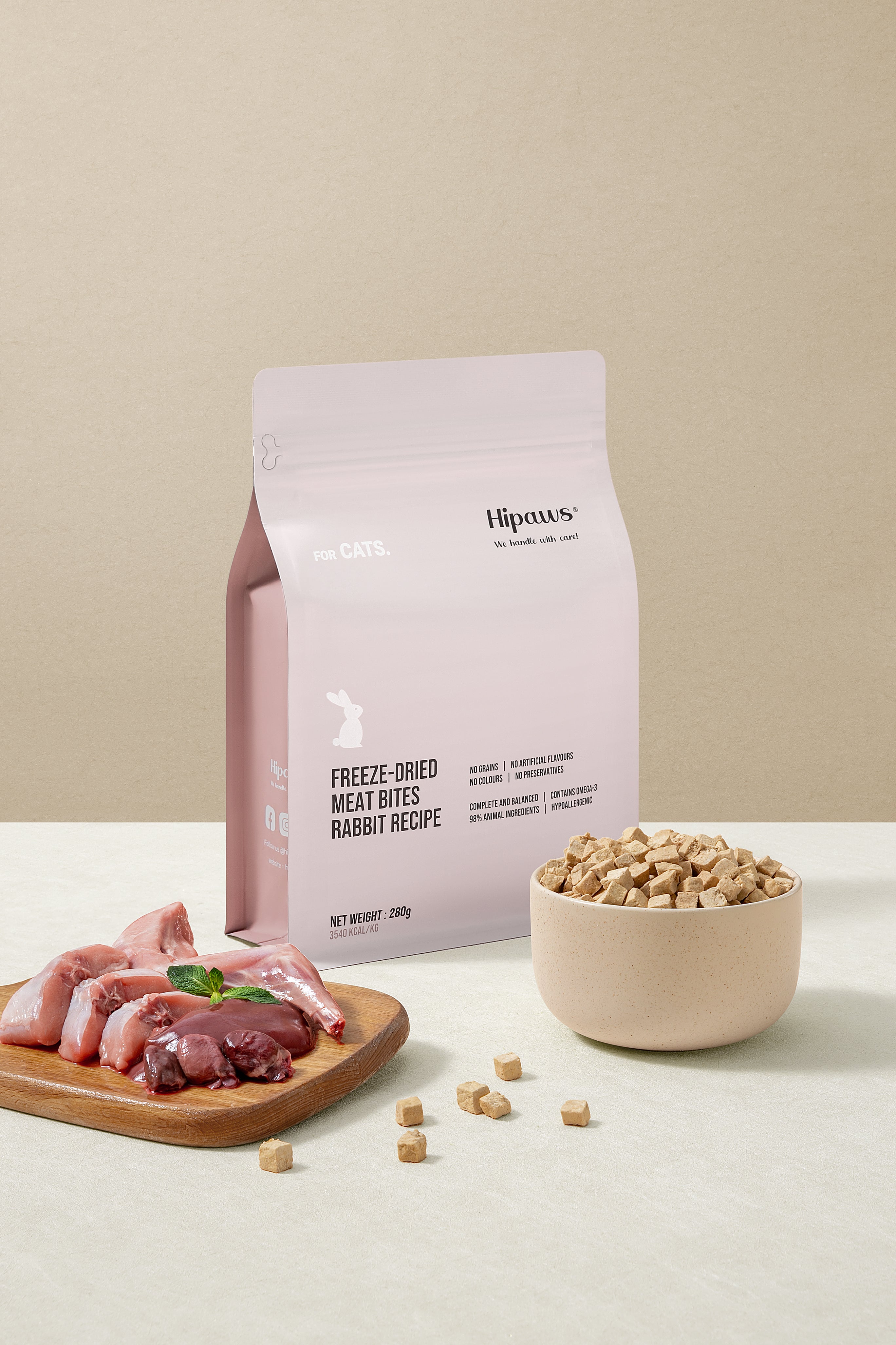 ALL LIFE STAGES COMPLETE FREEZE-DRIED CAT FOOD RABBIT RECIPE – Hipaws