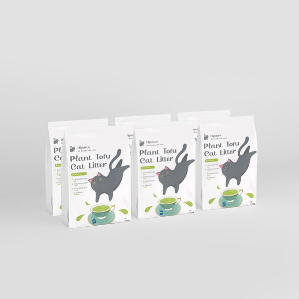 Tofu cat litter (Green tea) 2.8kg*6